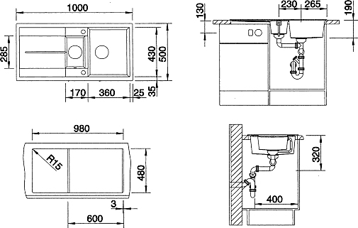 Мойка для кухни blanco metra 6 s compact