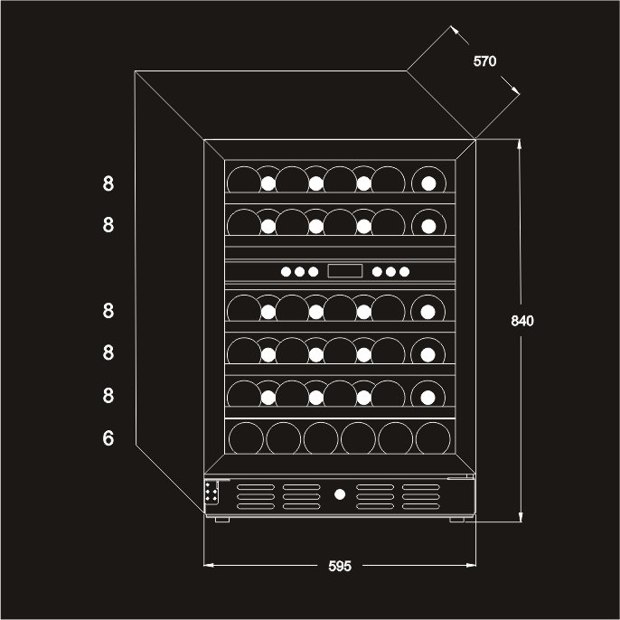 Винный шкаф meyvel mv46 kbt2